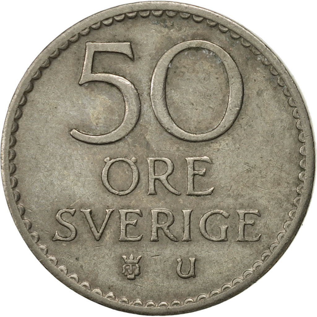 Monnaie, Suède, Gustaf VI, 50 Öre, 1972, TTB+, Copper-nickel, KM:837