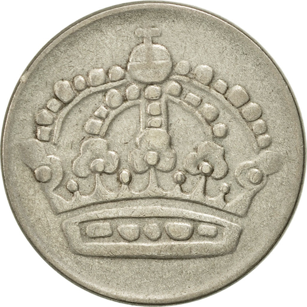 Coin, Sweden, Gustaf VI, 50 Öre, 1955, AU(50-53), Silver, KM:825