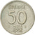 Moneta, Szwecja, Gustaf VI, 50 Öre, 1956, AU(50-53), Srebro, KM:825