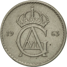 Sweden, Gustaf VI, 10 Öre, 1963, AU(55-58), Copper-nickel, KM:835