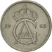 Sweden, Gustaf VI, 10 Öre, 1963, AU(55-58), Copper-nickel, KM:835