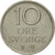 Moneda, Suecia, Gustaf VI, 10 Öre, 1966, EBC, Cobre - níquel, KM:835