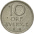 Munten, Zweden, Gustaf VI, 10 Öre, 1965, PR, Copper-nickel, KM:835