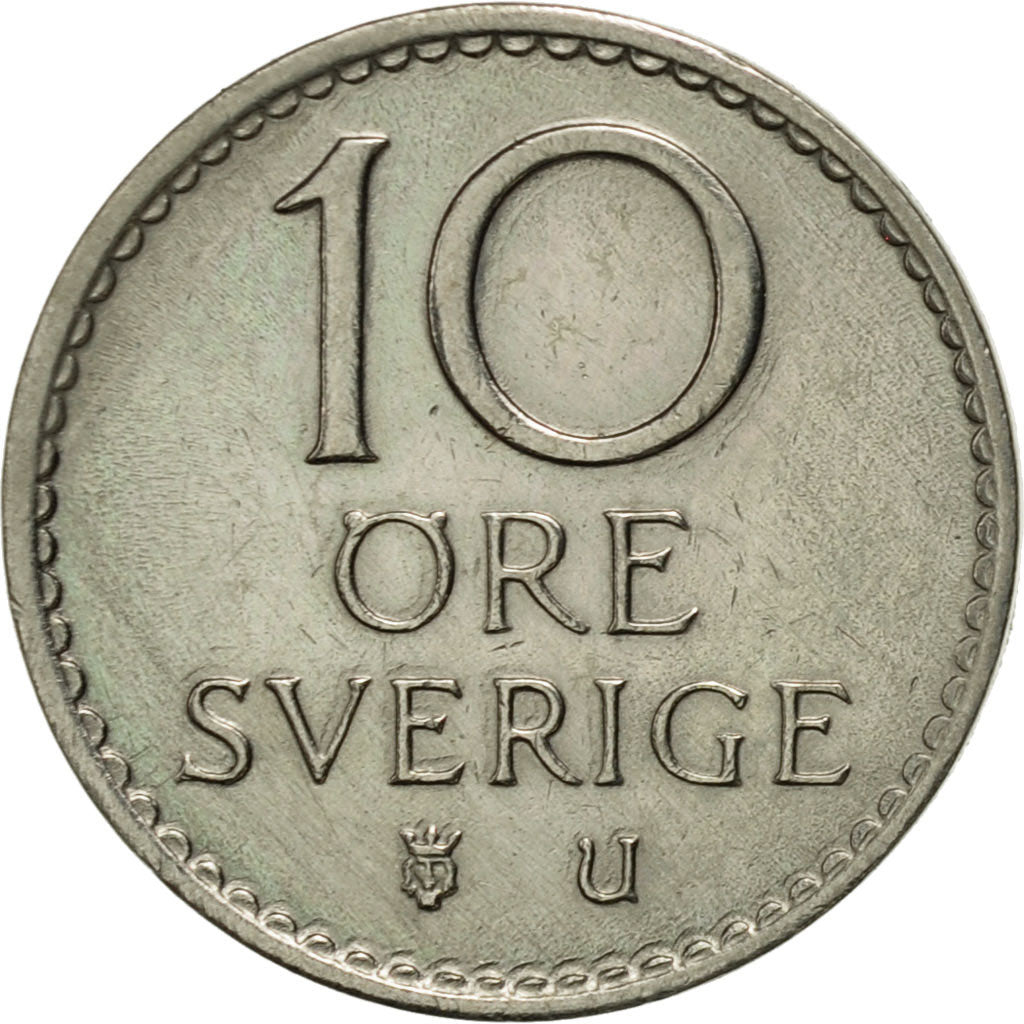 Monnaie, Suède, Gustaf VI, 10 Öre, 1967, SUP, Copper-nickel, KM:835