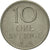 Moneta, Szwecja, Gustaf VI, 10 Öre, 1971, AU(55-58), Miedź-Nikiel, KM:835