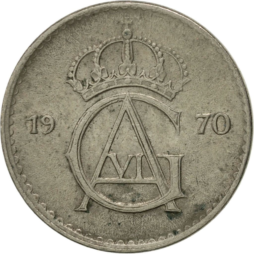 Monnaie, Suède, Gustaf VI, 10 Öre, 1970, TTB+, Copper-nickel, KM:835