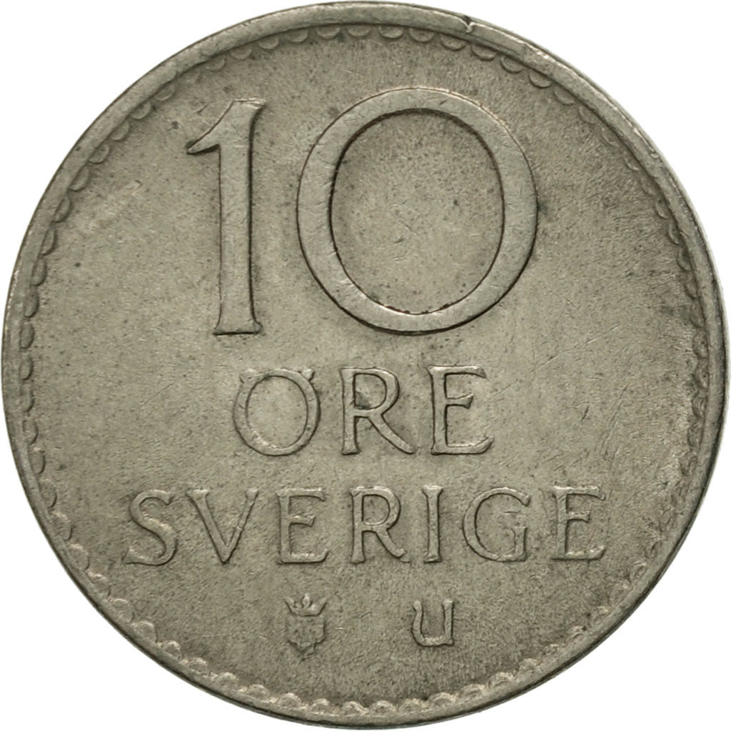 Monnaie, Suède, Gustaf VI, 10 Öre, 1970, TTB+, Copper-nickel, KM:835