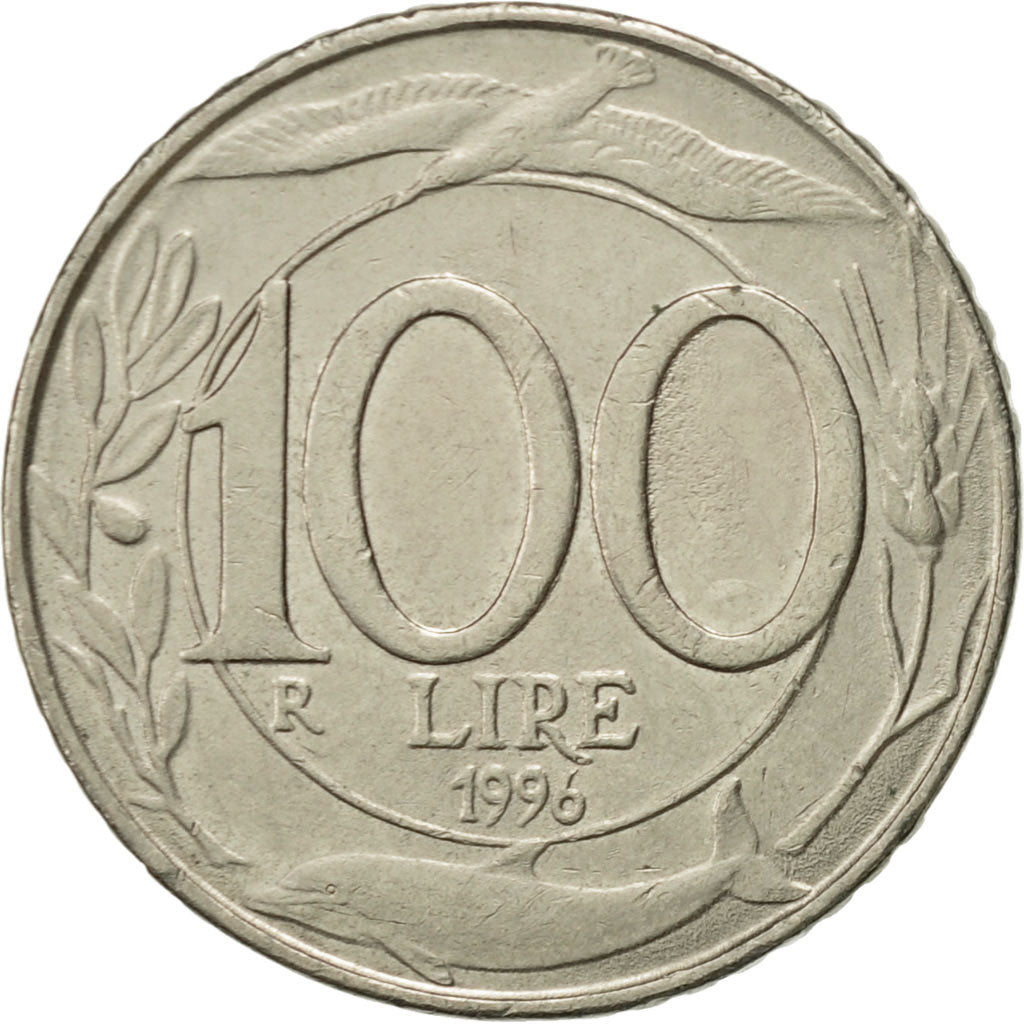 Coin, Italy, 100 Lire, 1996, Rome, AU(55-58), Copper-nickel, KM:159
