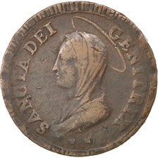 Moneda, Estados italianos, PAPAL STATES-FANO, 5 Baiocchi, 1797, BC+, Cobre, KM:2