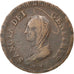 Moneda, Estados italianos, PAPAL STATES-FANO, 5 Baiocchi, 1797, BC+, Cobre, KM:2