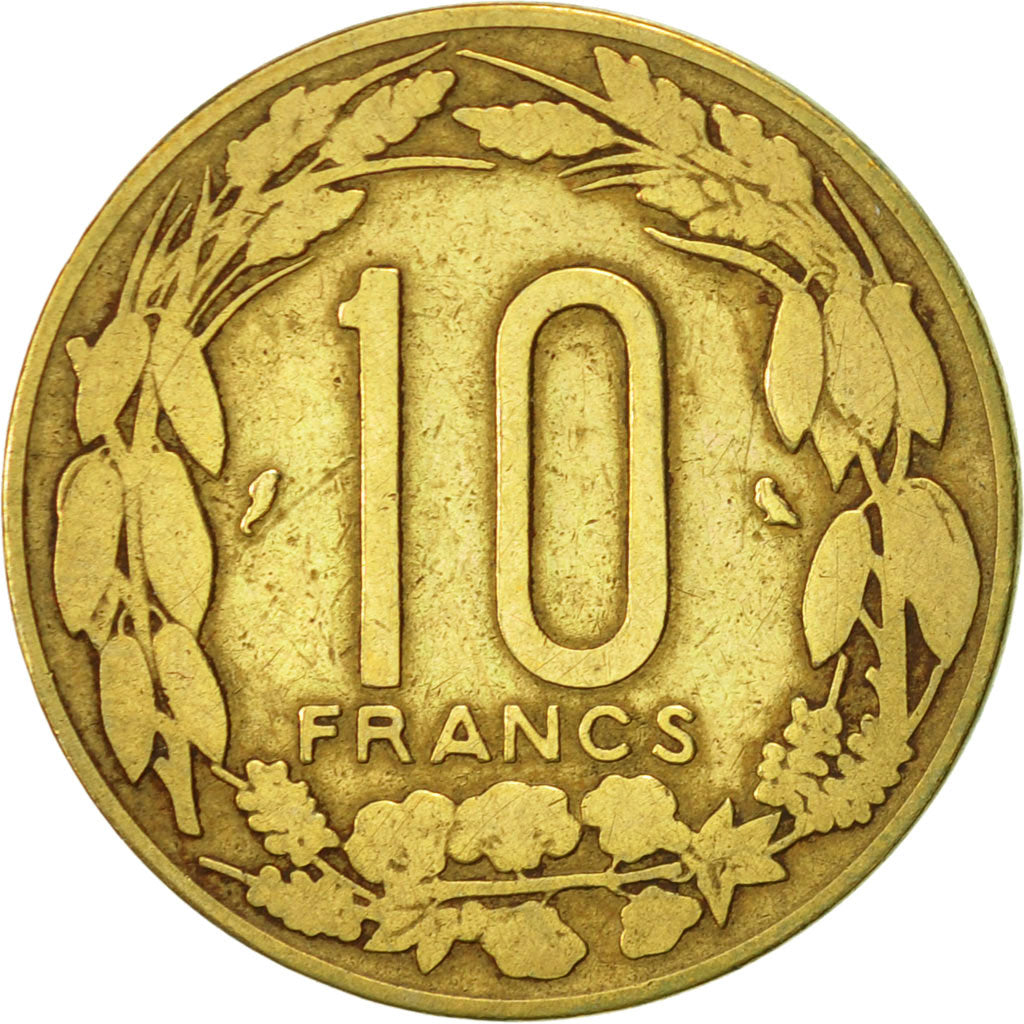 Coin, EQUATORIAL AFRICAN STATES, 10 Francs, 1972, Paris, VF(20-25)
