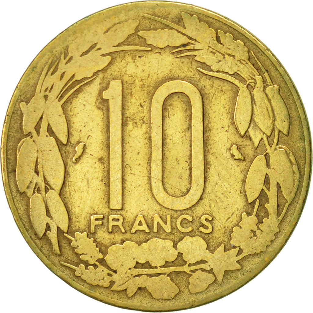 Coin, EQUATORIAL AFRICAN STATES, 10 Francs, 1969, Paris, VF(20-25)