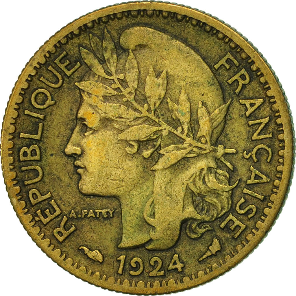 Cameroon, 50 Centimes, 1924, Paris, AU(50-53), Aluminum-Bronze, KM:1