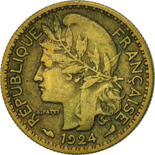 Cameroon, 50 Centimes, 1924, Paris, AU(50-53), Aluminum-Bronze, KM:1
