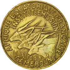 Munten, Kameroen, 5 Francs, 1958, Paris, ZF+, Aluminum-Bronze, KM:10