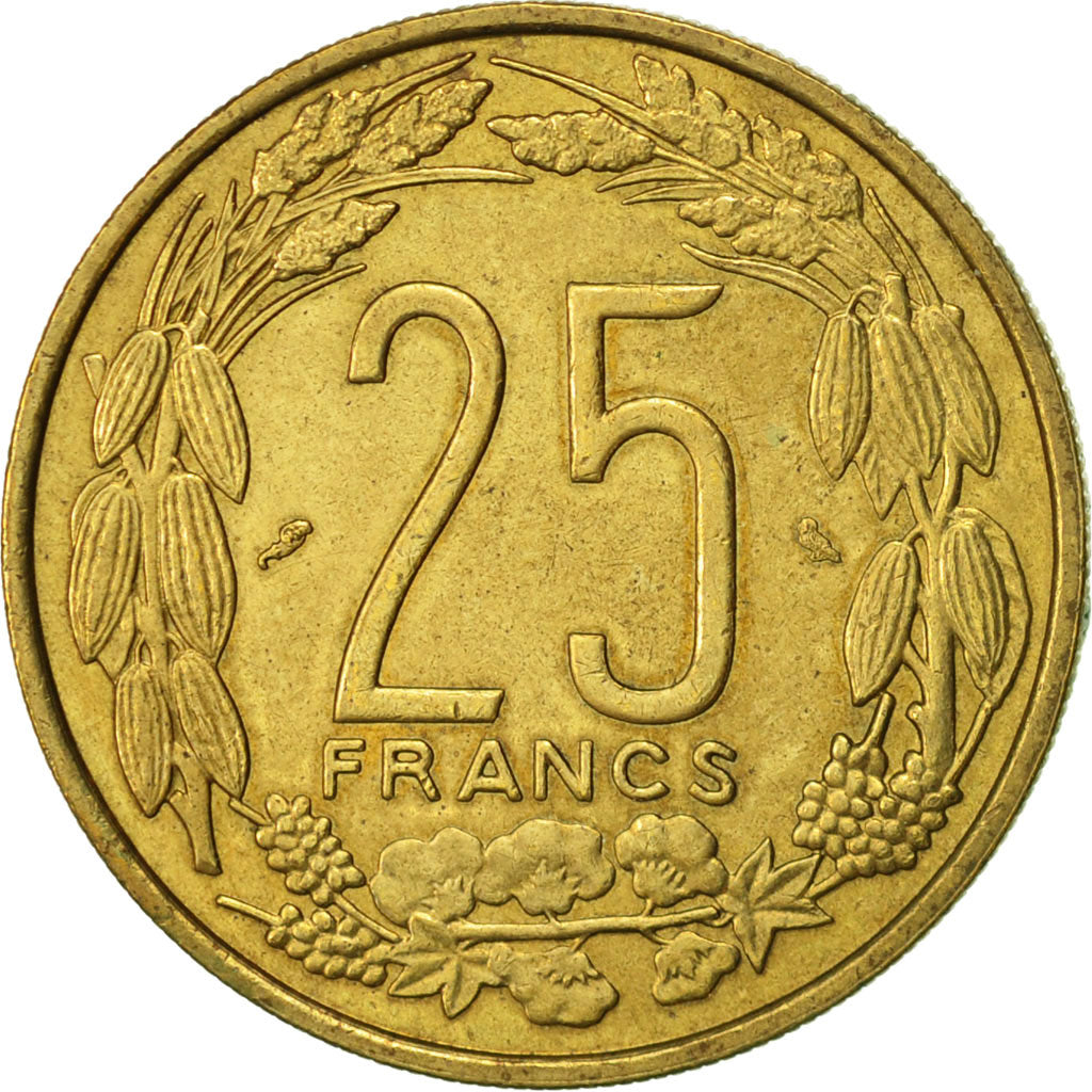 Stati dell’Africa equatoriale, 25 Francs, 1962, Paris, SPL-, Alluminio-bronzo