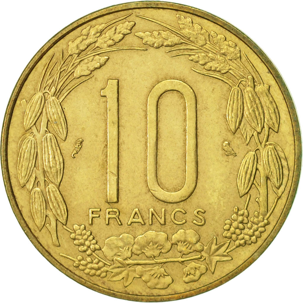Coin, EQUATORIAL AFRICAN STATES, 10 Francs, 1967, Paris, AU(55-58)