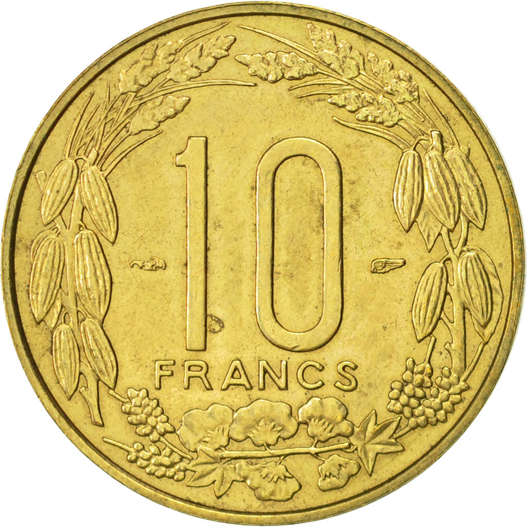 Cameroon, 10 Francs, 1958, Paris, AU(55-58), Aluminum-Bronze, KM:11