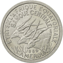 Coin, EQUATORIAL AFRICAN STATES, Franc, 1969, Paris, AU(55-58), Aluminum, KM:6