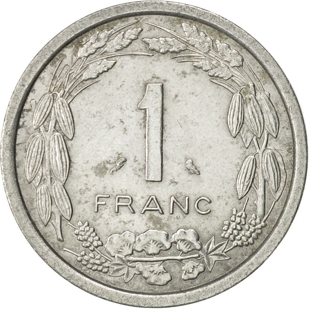 EQUATORIAL AFRICAN STATES, Franc, 1971, Paris, AU(55-58), Aluminum, KM:6