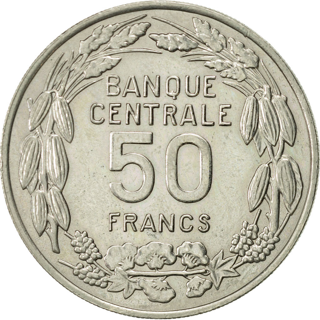 Cameroon, 50 Francs, 1960, Paris, AU(55-58), Copper-nickel, KM:13