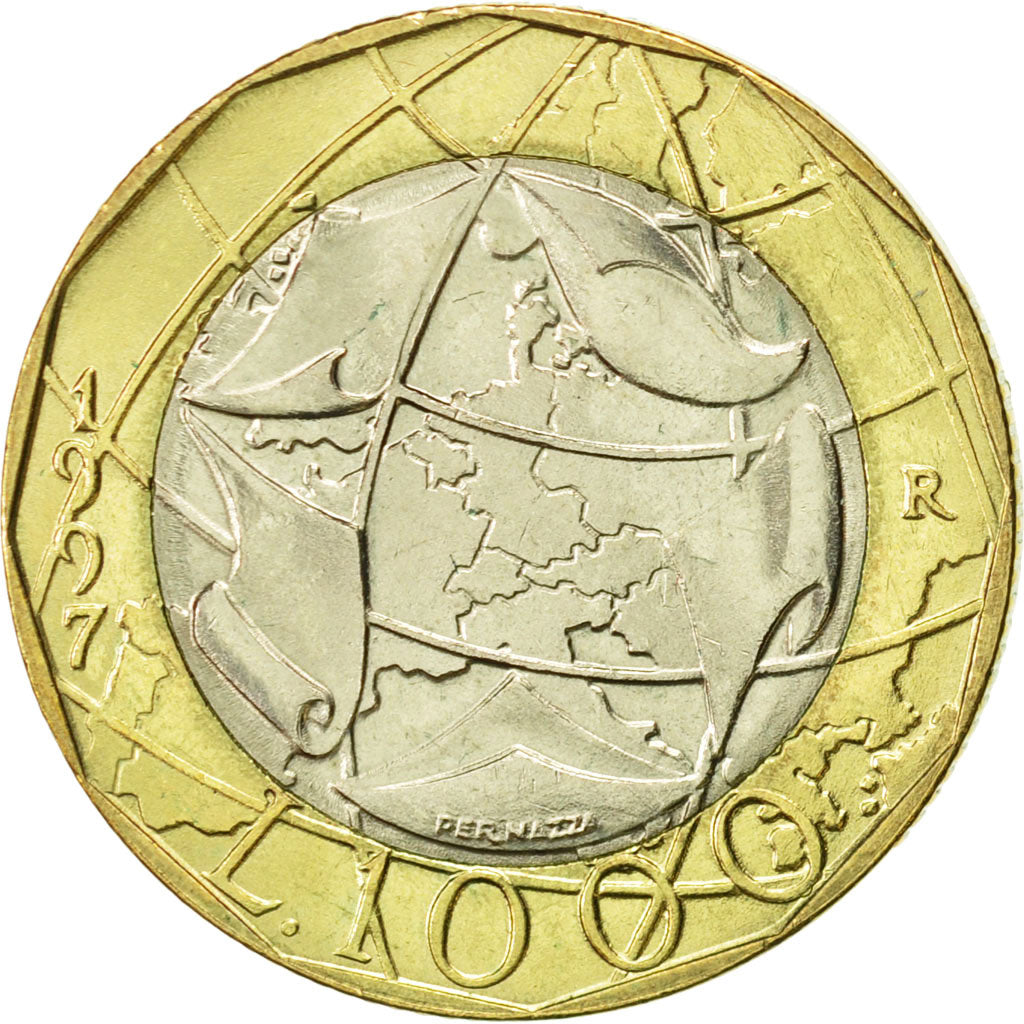 Moneta, Italia, 1000 Lire, 1997, Rome, SPL-, Bi-metallico, KM:190