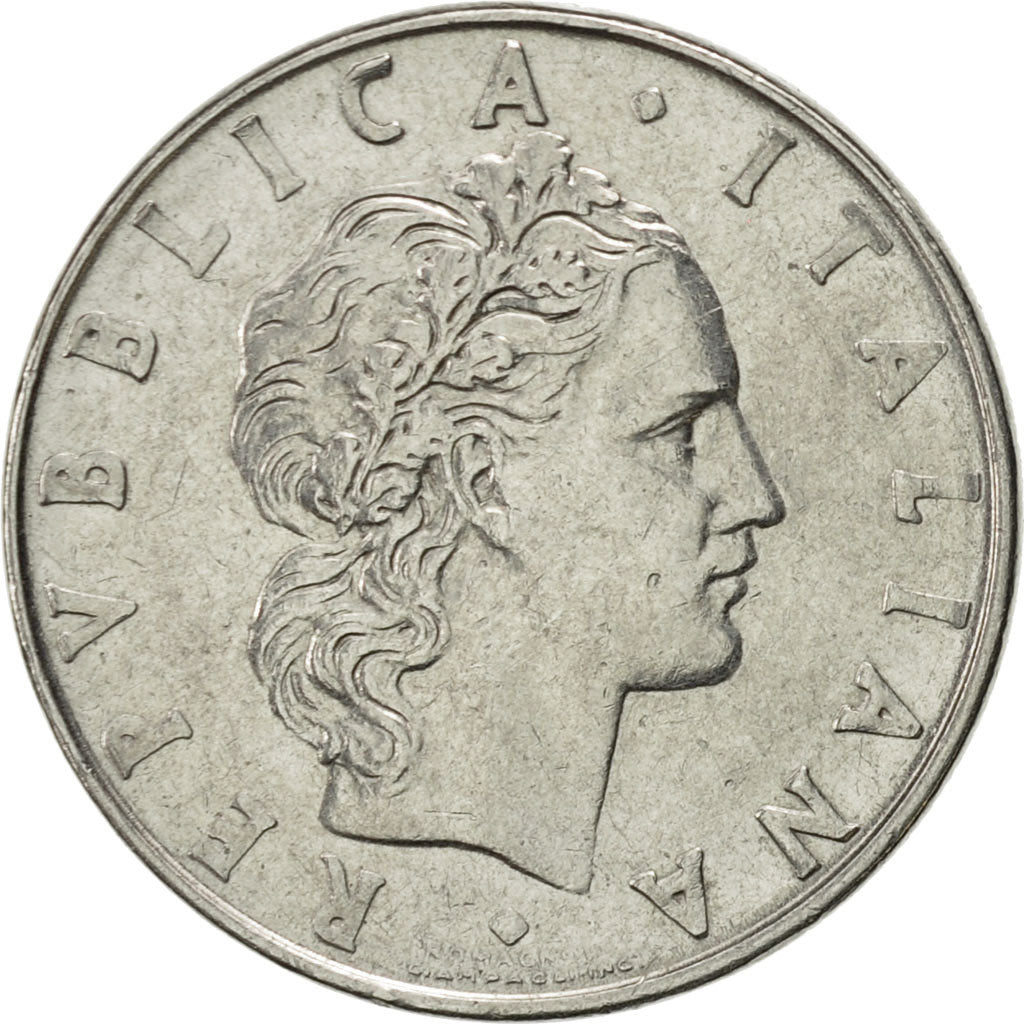 Münze, Italien, 50 Lire, 1972, Rome, VZ, Stainless Steel, KM:95.1