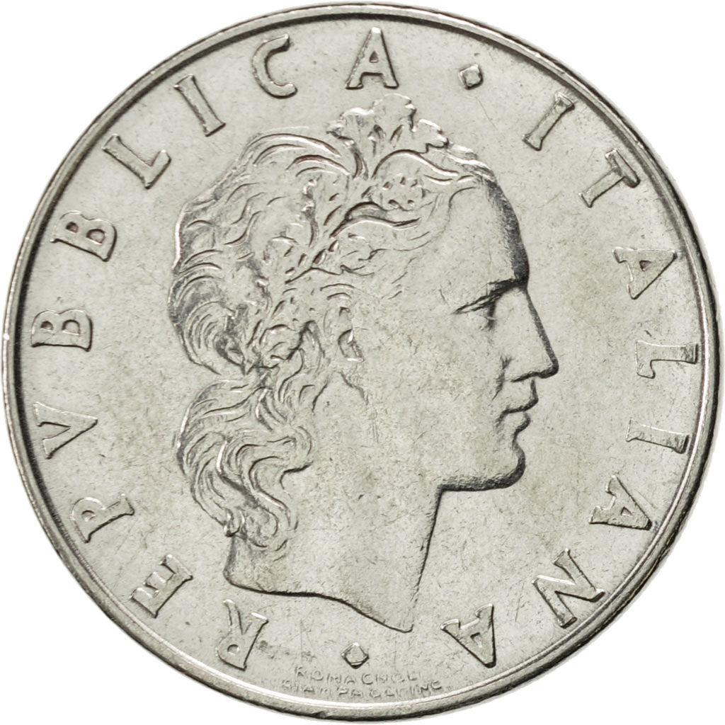 Moneda, Italia, 50 Lire, 1975, Rome, EBC, Acero inoxidable, KM:95.1