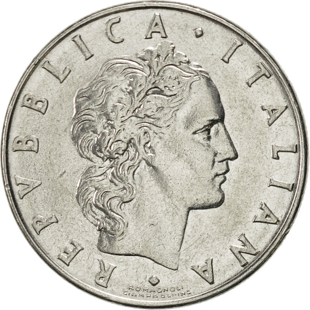 Moneda, Italia, 50 Lire, 1980, Rome, EBC, Acero inoxidable, KM:95.1