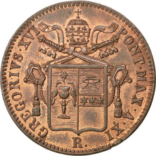 ITALIAN STATES, Baiocco, 1841, Rome, KM #1320, AU(55-58), Copper, 30, 9.49