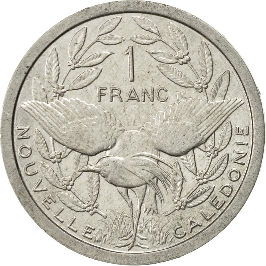 Coin, New Caledonia, Franc, 1983, Paris, AU(55-58), Aluminum, KM:10