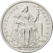 Coin, New Caledonia, Franc, 1996, Paris, AU(55-58), Aluminum, KM:10