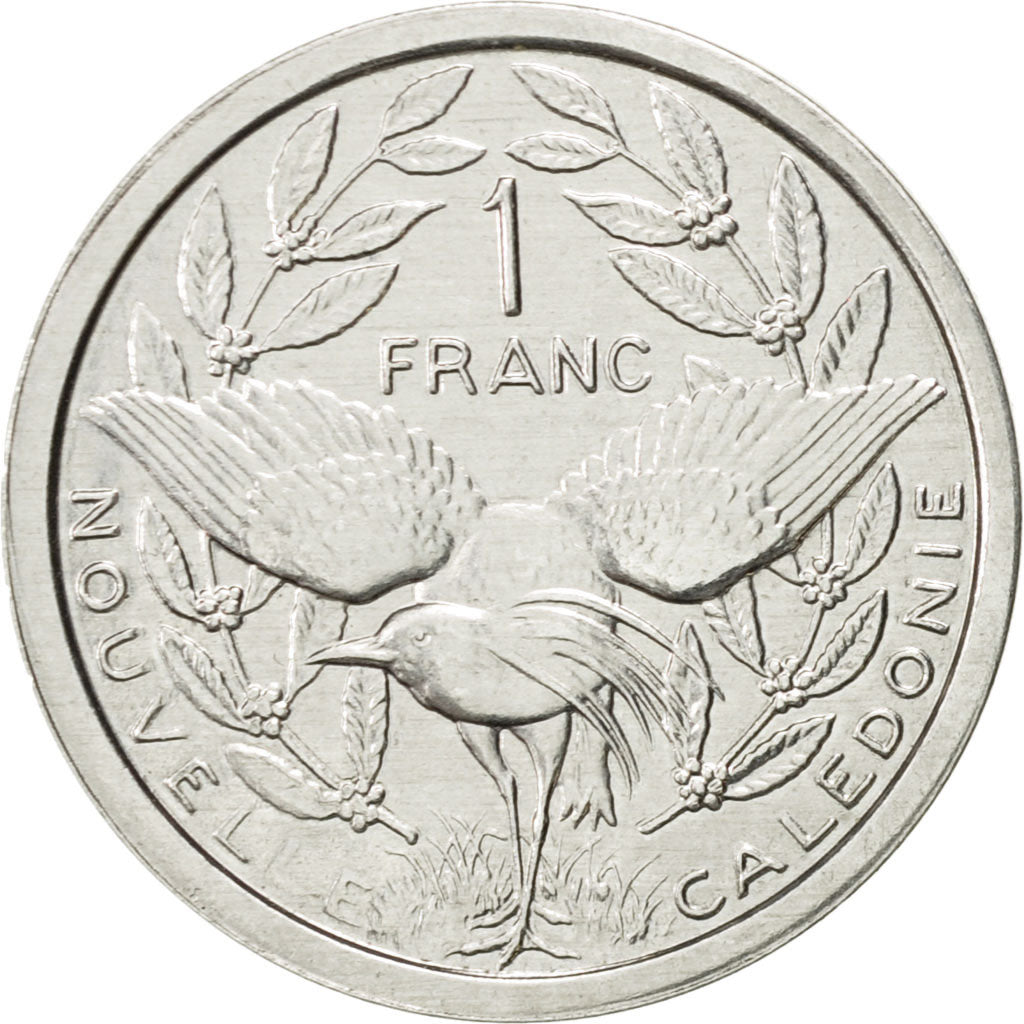 Coin, New Caledonia, Franc, 1996, Paris, AU(55-58), Aluminum, KM:10