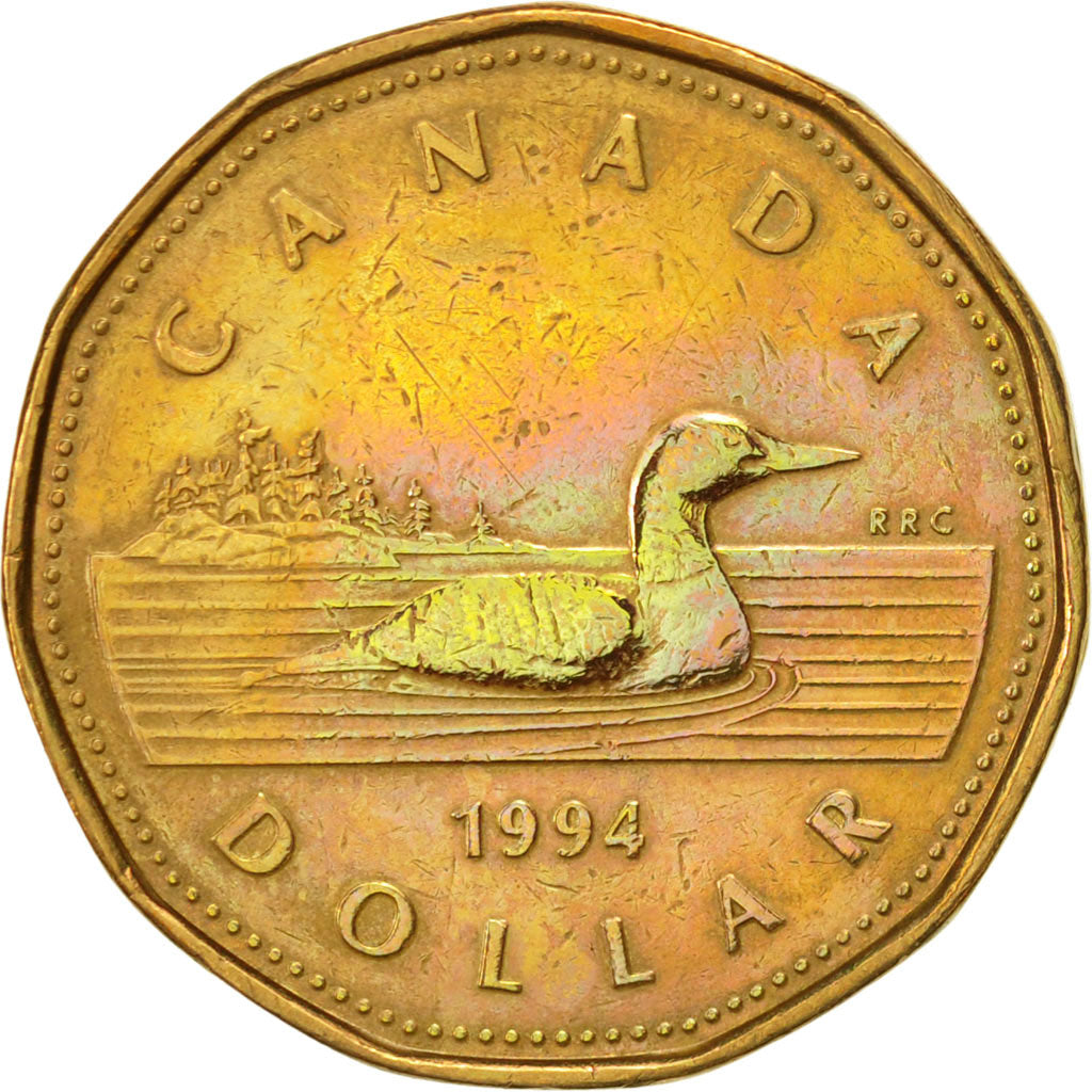 Coin, Canada, Elizabeth II, Dollar, 1994, Royal Canadian Mint, Ottawa