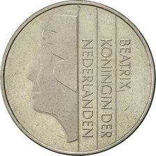 Netherlands, Beatrix, 2-1/2 Gulden, 1988, AU(50-53), Nickel, KM:206