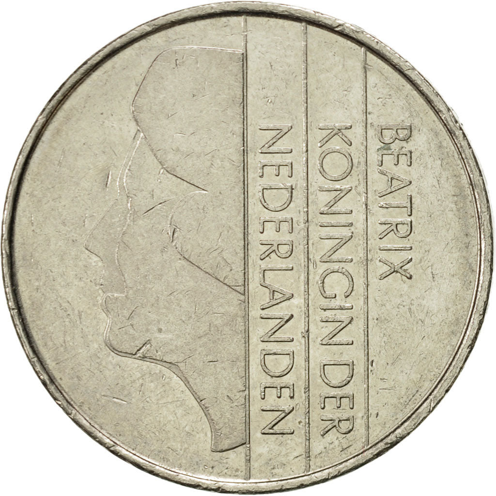 Coin, Netherlands, Beatrix, 2-1/2 Gulden, 1982, AU(50-53), Nickel, KM:206