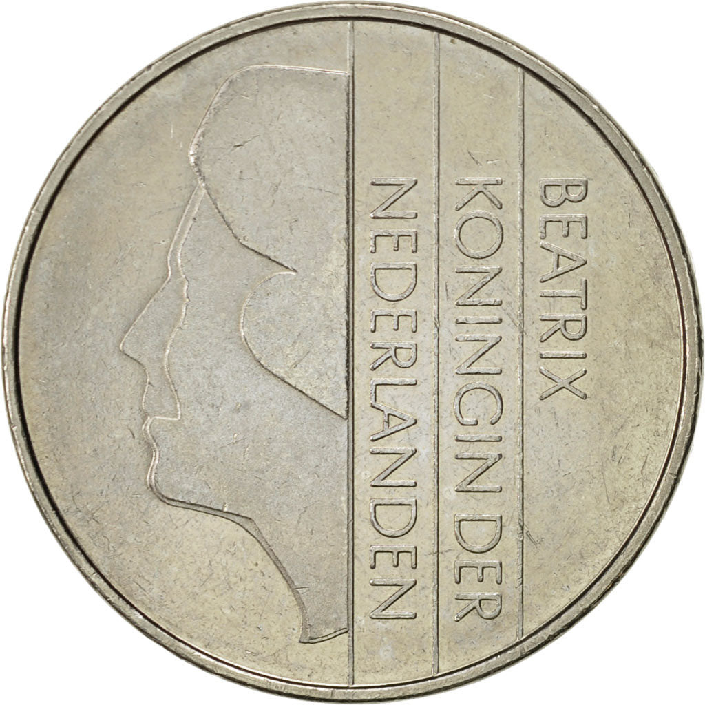 Coin, Netherlands, Beatrix, 2-1/2 Gulden, 1983, AU(50-53), Nickel, KM:206