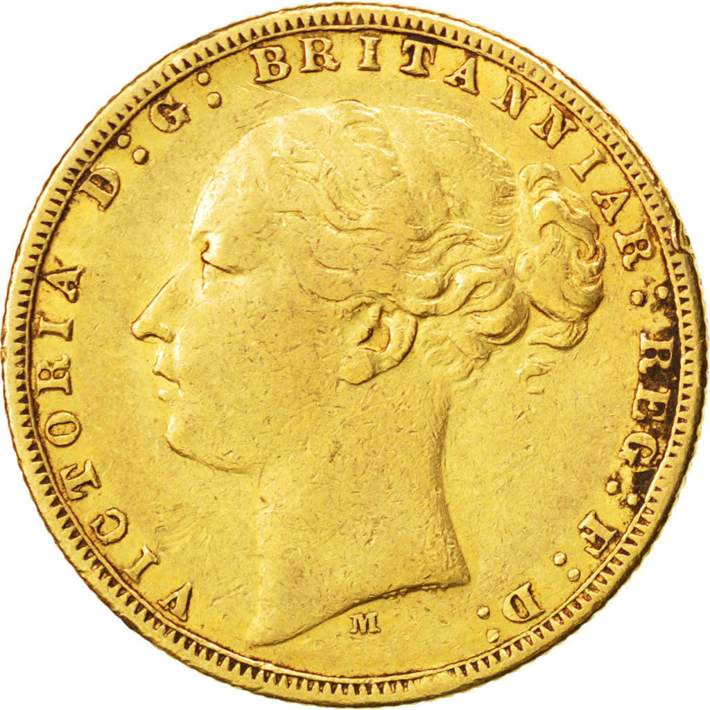 AUSTRALIA, Sovereign, 1976, Melbourne, KM #7, EF(40-45), Gold, 7.95