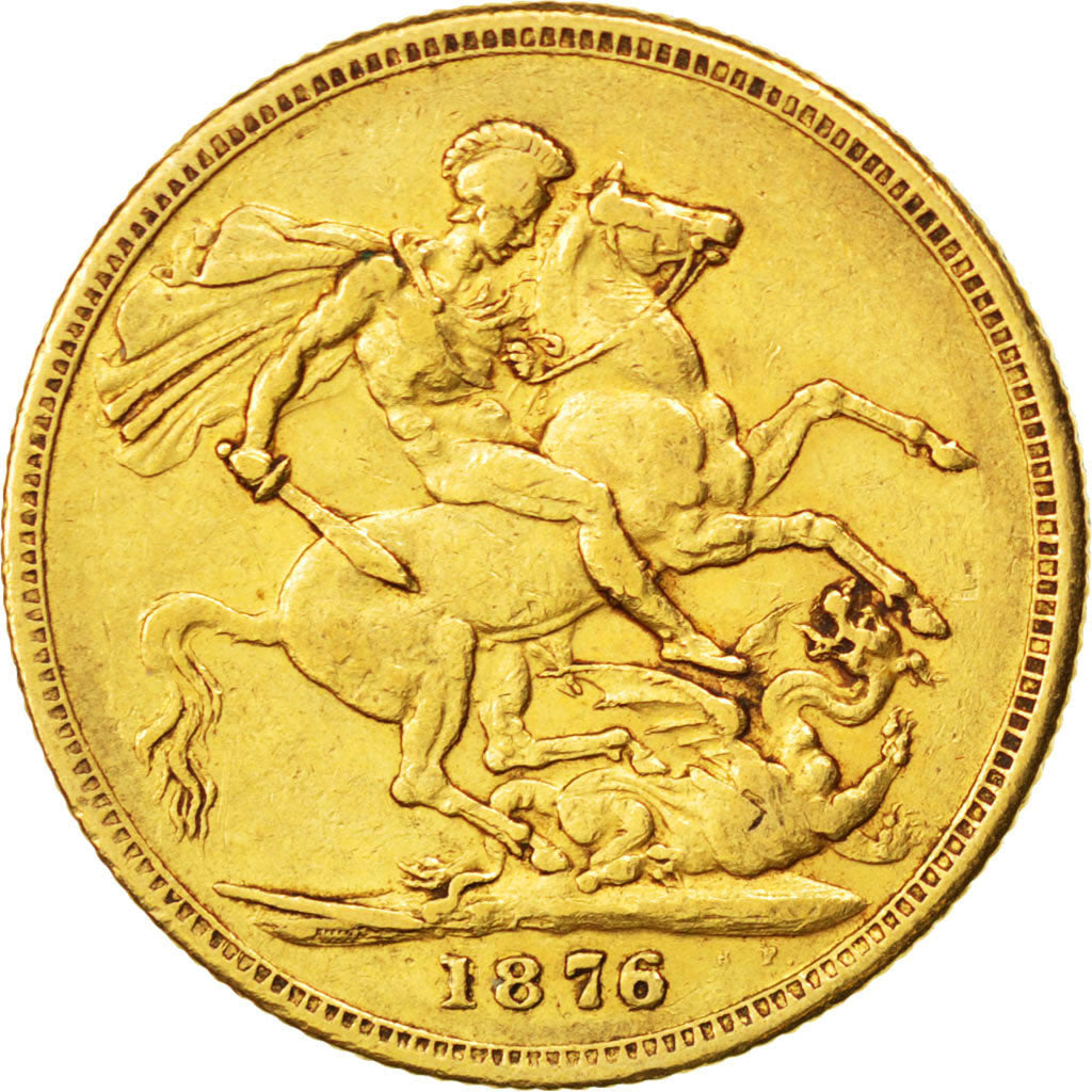 AUSTRALIA, Sovereign, 1976, Melbourne, KM #7, EF(40-45), Gold, 7.95