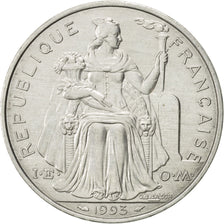 Coin, French Polynesia, 5 Francs, 1993, Paris, MS(60-62), Aluminum, KM:12