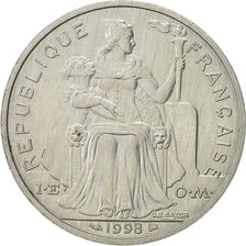 Coin, French Polynesia, 5 Francs, 1998, Paris, MS(60-62), Aluminum, KM:12
