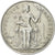 Moneta, Polinezja Francuska, 5 Francs, 1983, Paris, MS(60-62), Aluminium, KM:12