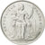 Coin, French Polynesia, 5 Francs, 1977, Paris, MS(60-62), Aluminum, KM:12