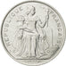 Moneta, Polinezja Francuska, 5 Francs, 1977, Paris, MS(60-62), Aluminium, KM:12