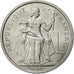 Moneda, Polinesia francesa, 5 Francs, 1965, Paris, EBC+, Aluminio, KM:4