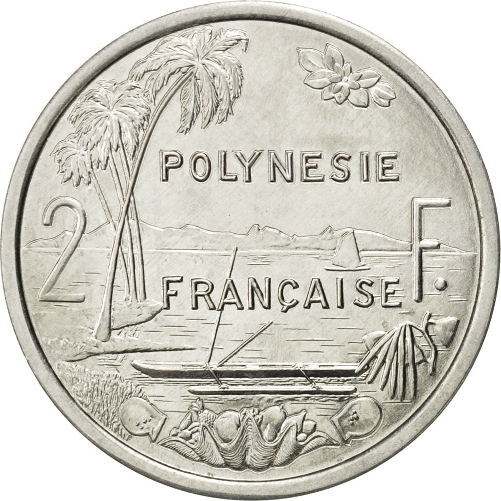 Polinesia francese, 2 Francs, 1997, Paris, SPL, Alluminio, KM:10