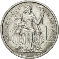 Coin, French Polynesia, 2 Francs, 1965, Paris, AU(55-58), Aluminum, KM:3