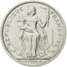 French Polynesia, 2 Francs, 1988, Paris, MS(60-62), Aluminum, KM:10