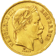 Second Empire, 20 Francs or Napoléon III tête laurée 1868 BB, KM 801.2