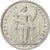 Moneta, Polinezja Francuska, 2 Francs, 1991, Paris, AU(55-58), Aluminium, KM:10